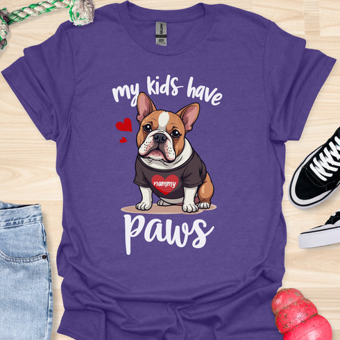 My kids have paws - V4 - Sweet Dog T-Shirt